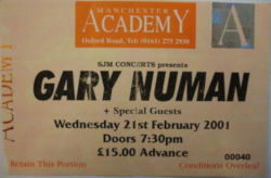Manchester Ticket 2001